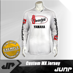 personnalisation maillot yamaha chesterfield vintage jump industries