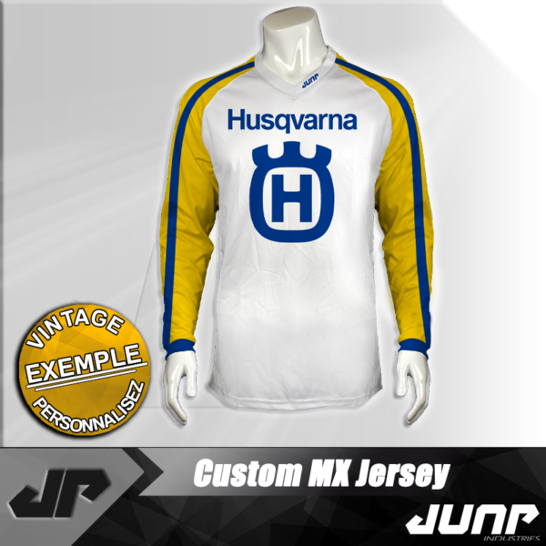 personnalisation maillot husqvarna vintage jump industries