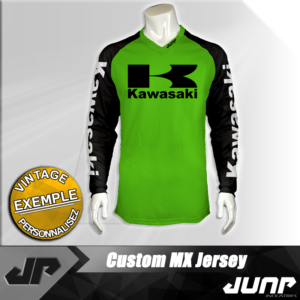 personnalisation maillot kawasaki vintage jump industries