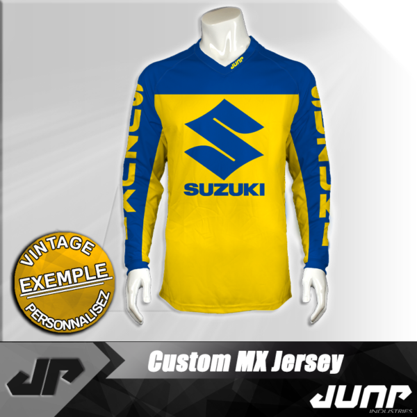 personnalisation maillot suzuki vintage jump industries