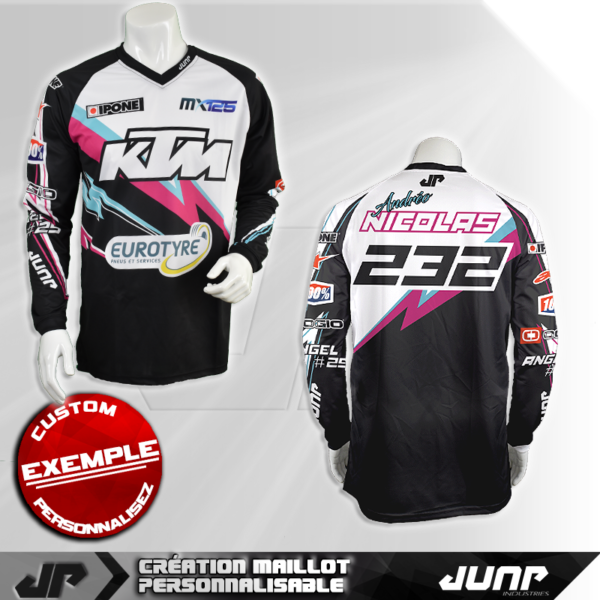 personnalisation maillot norfolk jump industries