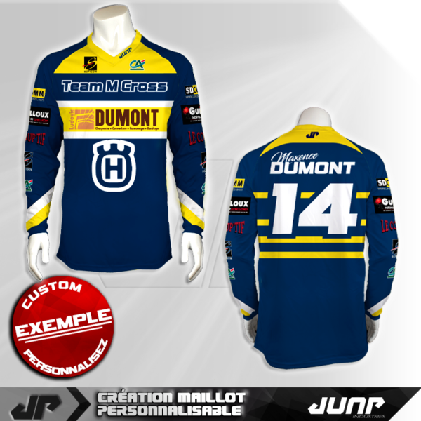 personnalisation maillot fremont jump industries