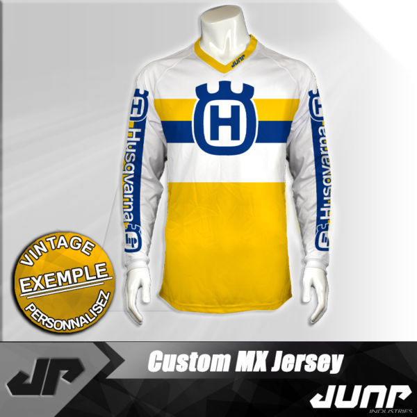 personnalisation maillot husqvarna vintage jump industries