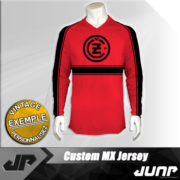 maillot vintage cz personnalise jump industries