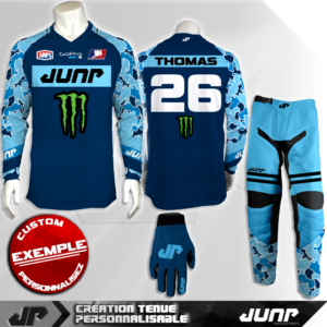 tenue personnalise custom mx outfit dreamblue jump industries