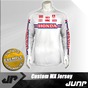 maillot vintage honda personnalise jump industries