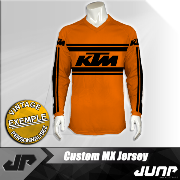 maillot vintage ktm personnalise jump industries