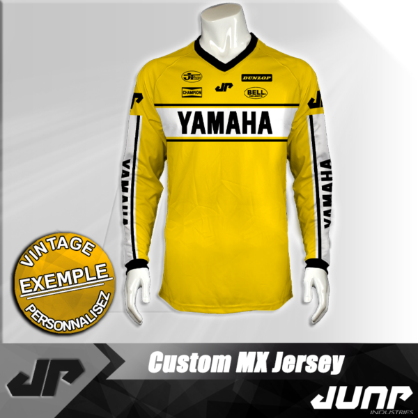 maillot vintage yamaha personnalise jump industries