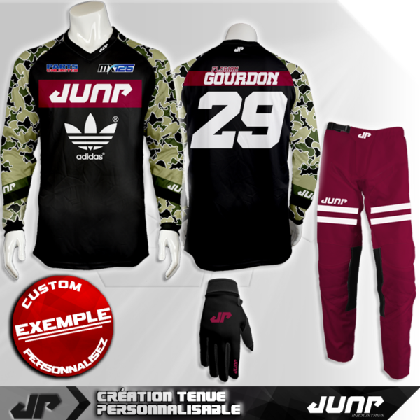 tenue personnalise custom mx outfit indiana jump industries