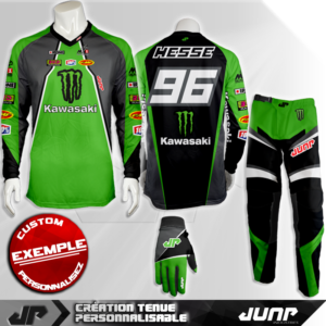 tenue personnalise custom mx outfit green bay jump industries