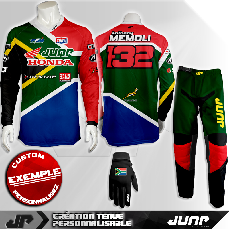 tenue personnalise custom mx outfit pretoria jump industries