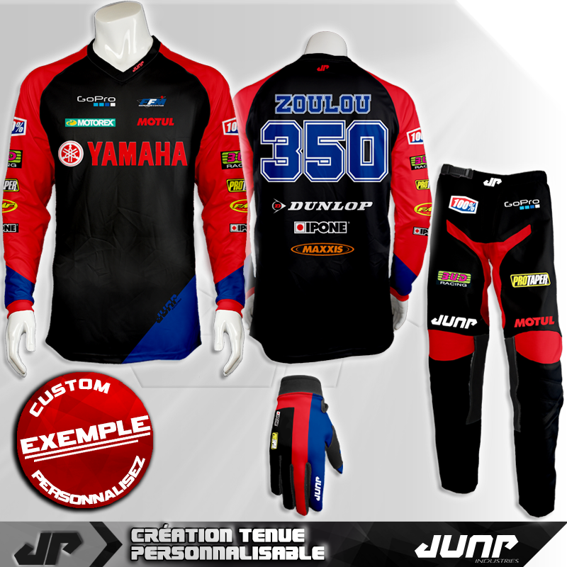 tenue personnalise custom mx outfit oakland jump industries