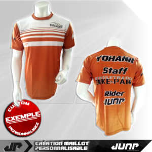 personnalisation maillot manche courte jump industries