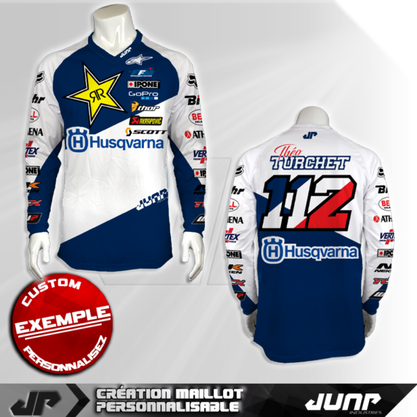 personnalisation maillot frasharp jump industries