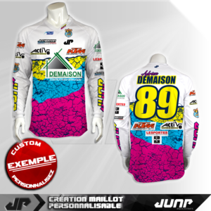 personnalisation maillot quakebow jump industries