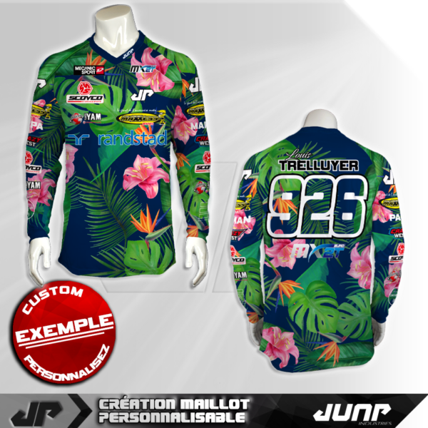 personnalisation maillot waian jump industries